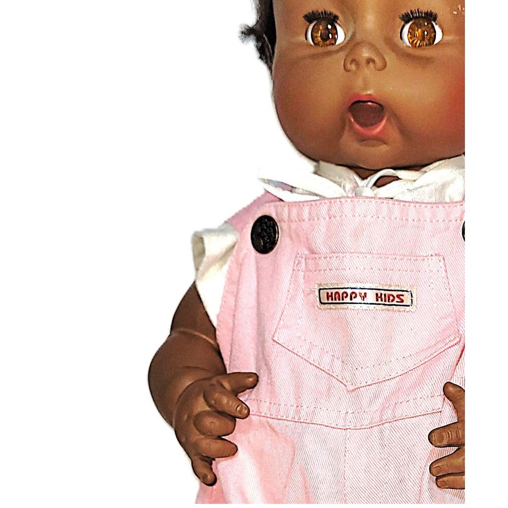 Rare Life Size 60's Vintage African American Thirstee Baby Doll ~ Drinks & Wets - Picture 5 of 16